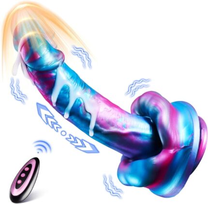 9-inch Big Mouth Fantasy Dildo Vibrator with 3 Thrusting & 7 Vibration & Heating Modes